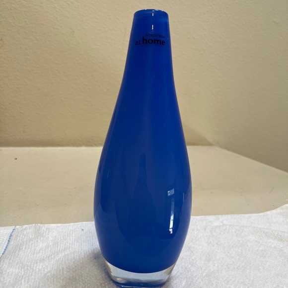 NORDSTROM at home beautiful vase.Hand made in Poland.SKY BLUE - Picture 3 of 11
